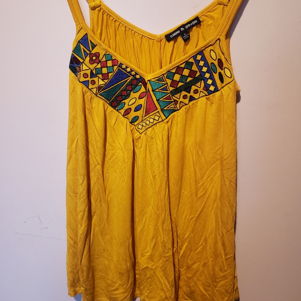 Spaghetti strap tank top